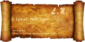 Liptai Mínea névjegykártya